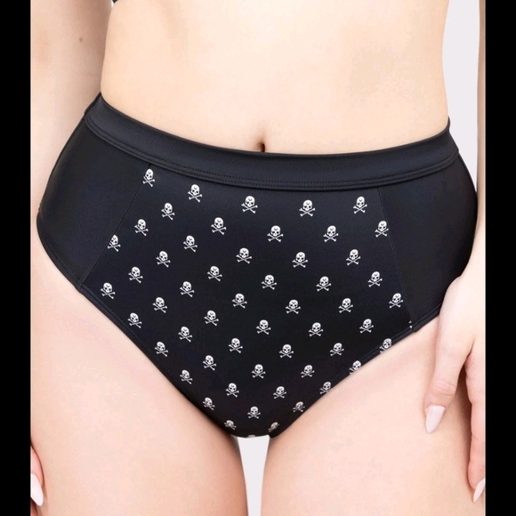 Killstar Black Skull Bikini Bottom - Picture 4 of 7